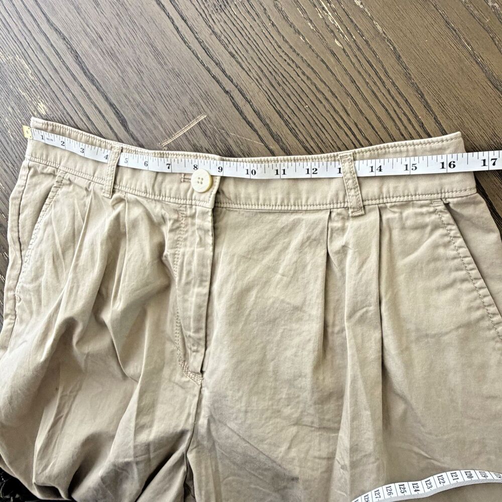 Loft Wide Leg Pants Size 10 High Rise Pleated Front Khaki Neutral Career Office - Picture 5 of 8